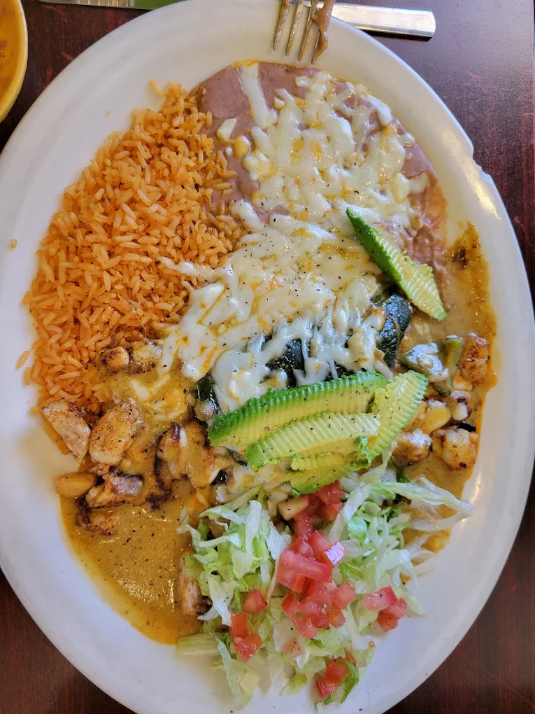 Chile poblano plate